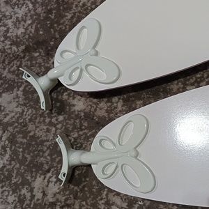 Butterfly ceiling fan brackets. White 5 pieces